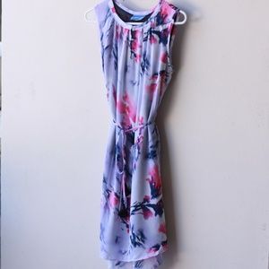 Simply by Vera Wang dress pink and blue floral